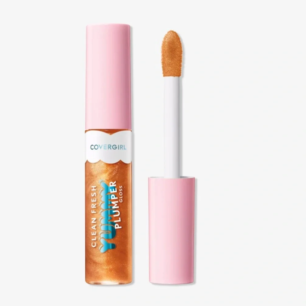💎 CoverGirl Clean Fresh Yummy Gloss Plumper in Color It’s Gold Outside